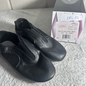 Dance Jazz Shoes 3M Kids Black Revolution 471 Slip On Modern